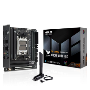 Материнская плата ASUS TUF GAMING B850I WIFI NEO AM5 mini-ITX 2xDDR5 1xPCIEx16 1xM.2 USB-C DP HDMI 2,5GLAN WiFi 6E