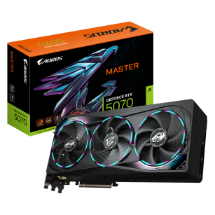 Видеокарта AORUS Bad Pack RTX5070 MASTER 12GB GDDR7 192bit 3xDP HDMI 3FAN RTL bp