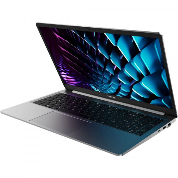 Ноутбук TECNO MegaBook K15SDA AMD Ryzen 5 7430U/16Gb (2*8 D4)/SSD1Tb/15.6"/IPS/FHD/1920x1080/60Hz/Win11/RJ-45/Grey/1.75kg