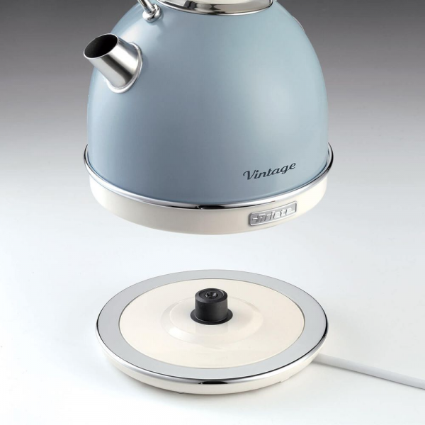 Чайник электрический ретро Ariete 00C286905AR0 Vintage, 1,7л, голубой