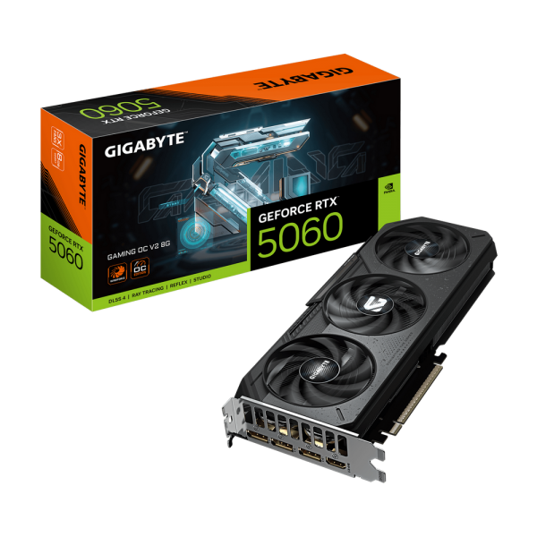 Видеокарта Gigabyte RTX5060 GAMING OC 8GB GDDR7 128bit 3xDP HDMI 3FAN RTL