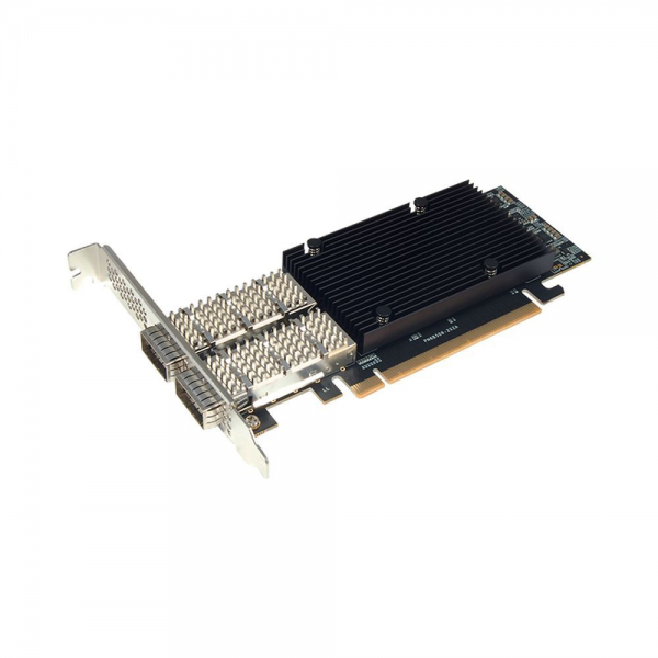 Сетевой адаптер STLab N-1200 2x100GbE (100/50/40/25/10GbE), PCIe 4.0 x16, QSFP56, BCM57508 Ethernet Adapter