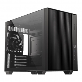 Корпус Case ID-Cooling FLOW 500 AIR Black mATX/win TG/2 fans/Gen2 Type C/CPU180mm/ GPU 403mm/no PSU