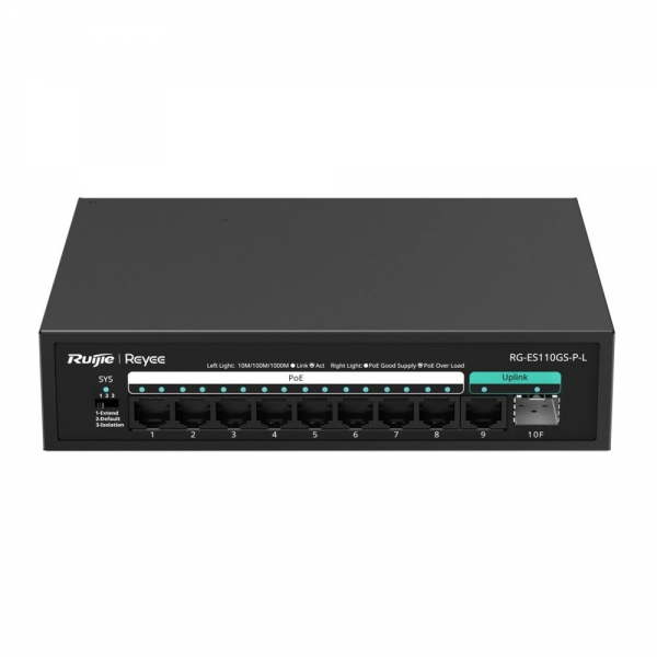 PoE Коммутатор Ruijie/Reyee RG-ES110GS-P-L