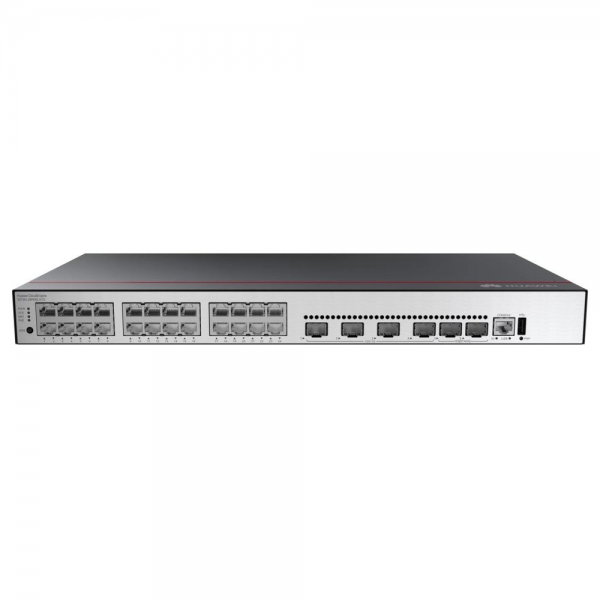 Коммутатор Huawei S5735-L24T4XE-A-V2 (24*10/100/1000BASE-T ports, 4*10GE SFP+ ports, 2*12GE stack ports, AC power), L-MLIC-S57L