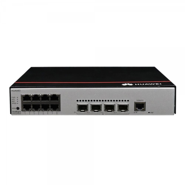 Коммутатор Huawei S5735-L8P4S-A-V2 (8*10/100/1000BASE-T ports, 4*GE SFP ports, PoE+, AC power), L-MLIC-S57L