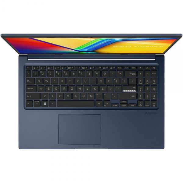 Ноутбук ASUS Vivobook 15 X1504VA-BQ4102 Intel Core 5 120U/16Gb (soldered, 1*8 D5)/SSD512Gb/UMA/15.6"/IPS/FHD/1920x1080/60Hz/NoOS/Blue/1.7kg