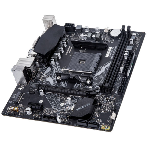 Материнская плата Maxsun MS-Challenger A520M A520, AM4, 2xDDR4, 1*PCIEx16, 1*PCIEx1, 1*M.2, 4*USB3.2Gen1, 6*USB2.0, 3*SATA3.0, 1G, VGA, HDMI, M-ATX, RTL