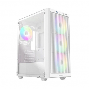 Корпус Case ID-Cooling WARE 300 ARGB White mATX/win TG/ 4 fans/ Type C/ CPU 160mm/ GPU 320mm/ no PSU