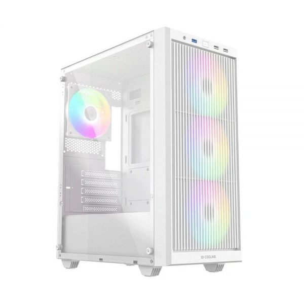 Корпус Case ID-Cooling WARE 300 ARGB White mATX/win TG/ 4 fans/ Type C/ CPU 160mm/ GPU 320mm/ no PSU