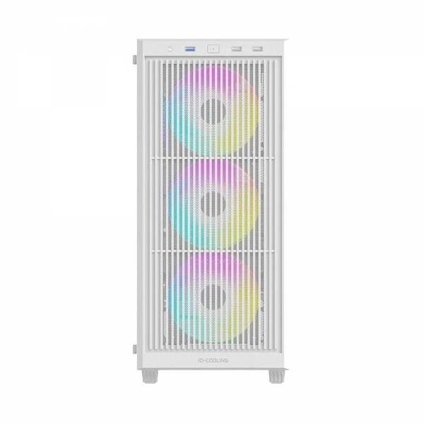 Корпус Case ID-Cooling WARE 300 ARGB White mATX/win TG/ 4 fans/ Type C/ CPU 160mm/ GPU 320mm/ no PSU