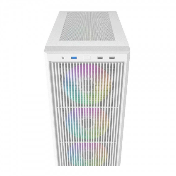 Корпус Case ID-Cooling WARE 300 ARGB White mATX/win TG/ 4 fans/ Type C/ CPU 160mm/ GPU 320mm/ no PSU