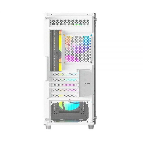 Корпус Case ID-Cooling WARE 300 ARGB White mATX/win TG/ 4 fans/ Type C/ CPU 160mm/ GPU 320mm/ no PSU