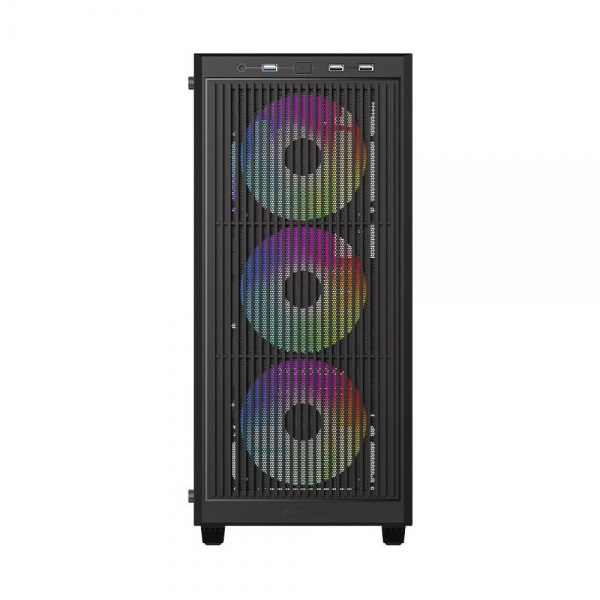 Корпус Case ID-Cooling WARE 310 ARGB Black ATX/ win TG/ 4 fans/ Type C/ CPU 160mm/ GPU 320mm/ no PSU