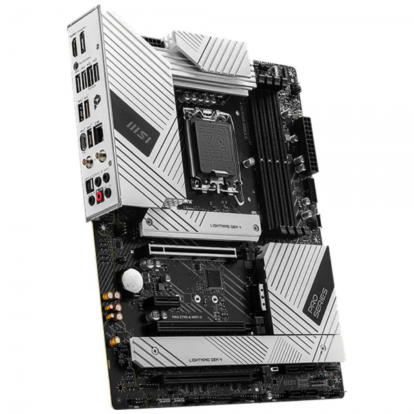 Материнская плата MSI PRO Z790-A WIFI II Z790, LGA1700, 4*DDR5, 3*PCIEx16, 1*PCIEx1, 4*M.2, 2*TypeC, 3*USB3.2 Gen2, 4*USB3.2 Gen1, 6*USB2.0, 6*SATA3, 2.5G, DP, HDMI, ATX, RTL