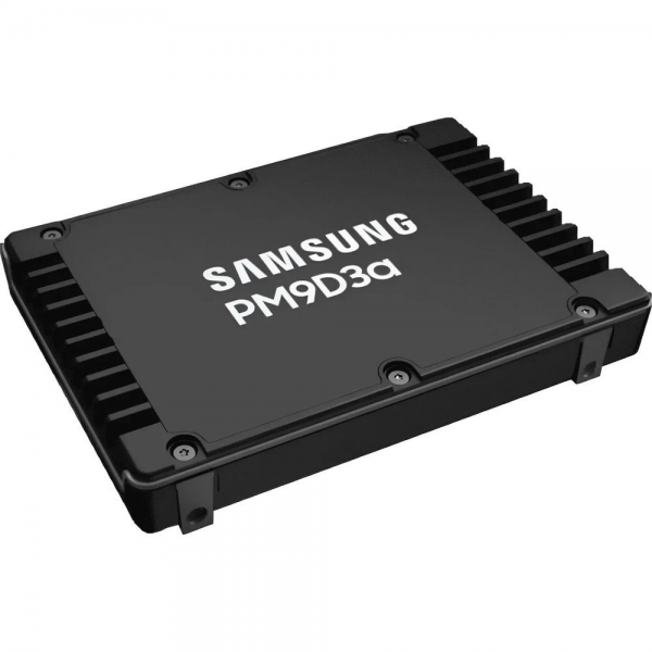 Твердотельный накопитель SSD Samsung MZWL67T6HBLC-00AW7 2.5 U.2, 7680GB, PM9D3a, 12k/6000 MB/s, 2000k/300k IOPS, NVME Gen 5, 1DWPD (5Y)