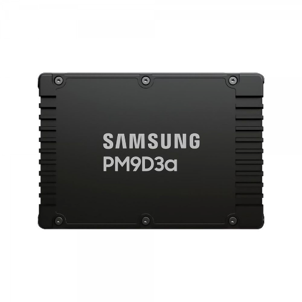 Твердотельный накопитель SSD Samsung MZWL67T6HBLC-00AW7 2.5 U.2, 7680GB, PM9D3a, 12k/6000 MB/s, 2000k/300k IOPS, NVME Gen 5, 1DWPD (5Y)