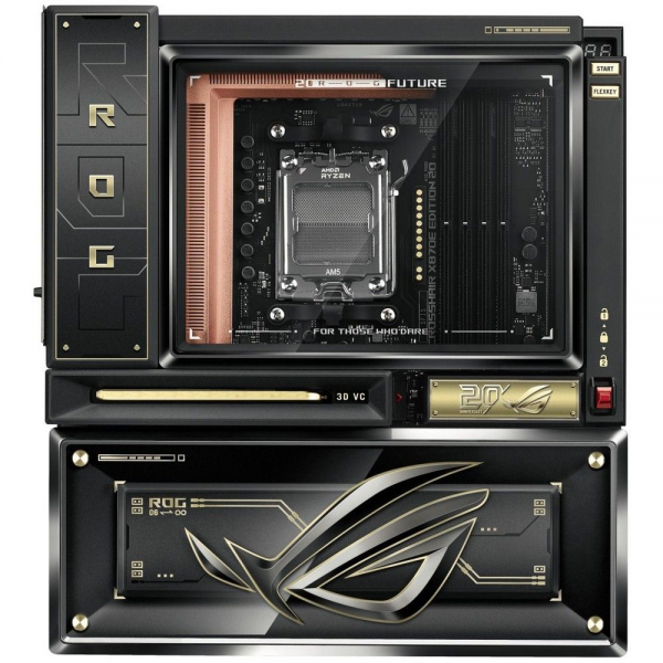 Материнская плата ASUS ROG CROSSHAIR X870E EDITION 20 AM5 E-ATX 4xDDR5 2xPCIEx16 9xM.2 4xUSB-C 2xDP 2x10GLAN Wi-Fi 7
