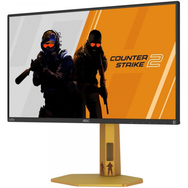 Монитор 24.5" AOC CS25G IPS (Fast IPS), 1920x1080, 300Hz, 1ms, 400сd/m, 1000:1, 2xHDMI(2.0), DP(1.4), Pivot, InPSU,, Vesa 100, Black/Orange