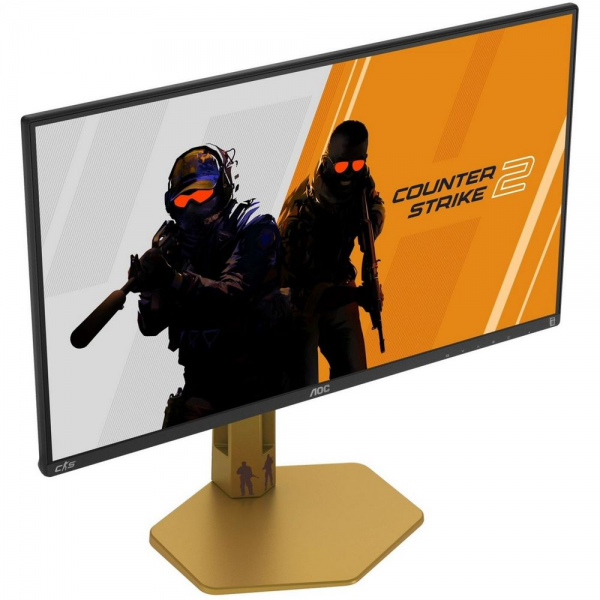 Монитор 24.5" AOC CS25G IPS (Fast IPS), 1920x1080, 300Hz, 1ms, 400сd/m, 1000:1, 2xHDMI(2.0), DP(1.4), Pivot, InPSU,, Vesa 100, Black/Orange
