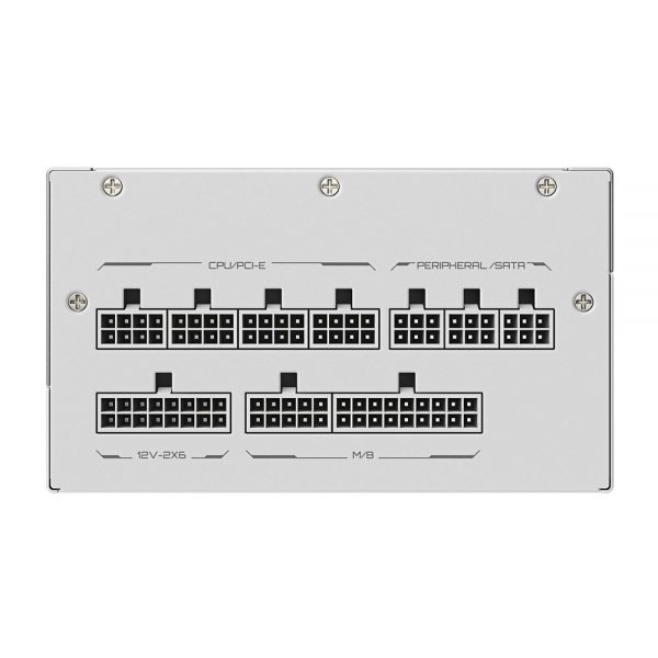 Блок питания ПК Gigabyte GME850GM PG5 ICE 850W, Белый, 80Plus, Platinum, Полностью модульный, PCIe Gen 5.1, ATX 3.1 compatible.