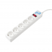 Фильтр-удлинитель Power Cube SPG-B-6-WHITE 5 розеток, белый, 1.9 м, 10 А/2,2 кВт, 3*0.75 мм²