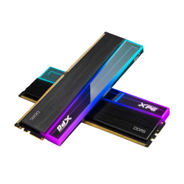 Модуль памяти ADATA 32GB XPG DDR5 5600 DIMM NOVAKEY RGB Black Gaming Memory AX5U5600C4616G-DCNKRBK Non-ECC, CL46-45-45, 1.1V, Heat Shield, Kit (2x16GB)