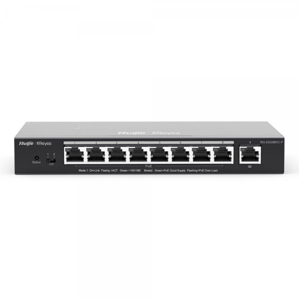 PoE Коммутатор, управляемый Ruijie/Reyee RG-ES209GC-P