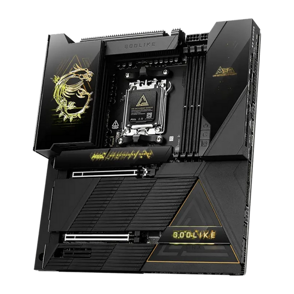 Материнская плата MSI MEG X870E GODLIKE MAX X870E, AM5, 4*DDR5, 2*PCIEx16, 1*PCIEx4, 5*M.2, 5*TypeC, 8*USB3.2Gen2, 4*USB3.2Gen1, 4*USB2.0, 4*SATA3.0, 10G, 5G, 2*TypeC(DP), Е-ATX, RTL