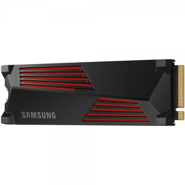 Твердотельный накопитель SSD M.2 2280 4TB Samsung 990 PRO with Heatsink MZ-V9P4T0GW PCIe Gen4x4 with NVMe, 7450/6900, IOPS 1600/1550K, MTBF 1.5M, Samsung V-NAND TLC, 4GB LPDDR4MB, 2400TBW, RTL