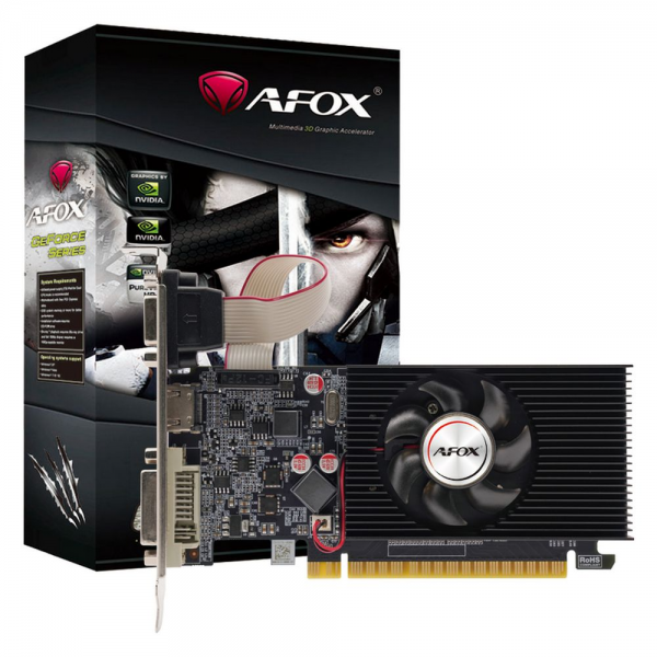 Видеокарта Afox GT610 1GB DDR3 64bit VGA DVI HDMI 1FAN LP RTL