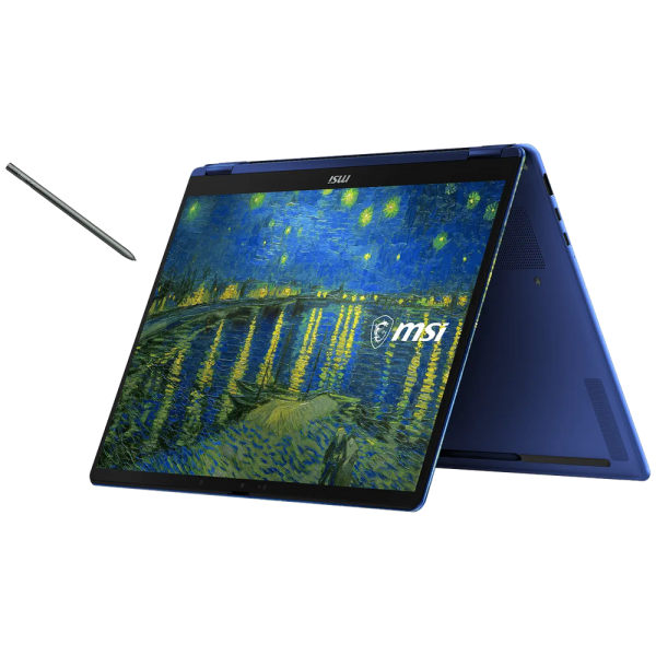Ноутбук MSI Prestige 14 Flip AI+ The Starry Night-400RUY Intel Core Ultra X9 378H/32Gb (soldered D5)/SSD1Tb/UMA/14"/OLED/Touch/WUXGA/1920x1200/60Hz/Win11Pro/Star Blue/1.37kg