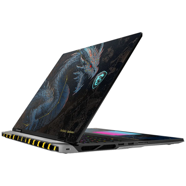 Ноутбук MSI Titan 18 HX Dragon Edition Draco Epic A2WJ-1430RUY Intel Core Ultra 9 290HX Plus/64Gb (2*32 D5)/SSD4Tb/RTX5090 24Gb (175W)/18"/IPS/MiniLED/WQUXGA/3840x2400/120Hz/Win11/RJ-45/Black-Blue-Gold/3.6kg