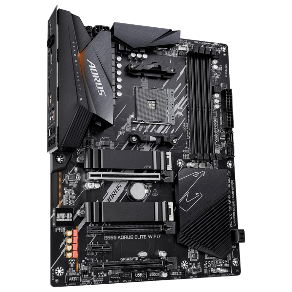Материнская плата Gigabyte B550 AORUS ELITE WIFI7 B550, AM4, 4*DDR4, 3*PCIEx16, 1*PCIEx1, 2xM.2, 1*TypeC, 5*USB3.2Gen2, 3*USB3.2Gen1, 6*USB2.0, 4xSATA3.0, 2.5G, DP, HDMI, ATX, RTL