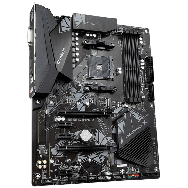 Материнская плата Gigabyte B550 X GAMING B550, AM4, 4*DDR4, 1*PCIEx16, 1*PCIEx4, 2*PCIEx1, 2*M.2, 1*TypeC, 1*USB3.2Gen2, 4*USB3.2Gen1, 4*USB2.0, 6*SATA3.0, 2.5G, DP, HDMI, ATX, RTL