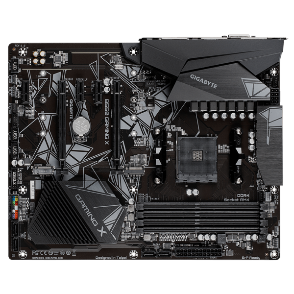 Материнская плата Gigabyte B550 X GAMING B550, AM4, 4*DDR4, 1*PCIEx16, 1*PCIEx4, 2*PCIEx1, 2*M.2, 1*TypeC, 1*USB3.2Gen2, 4*USB3.2Gen1, 4*USB2.0, 6*SATA3.0, 2.5G, DP, HDMI, ATX, RTL
