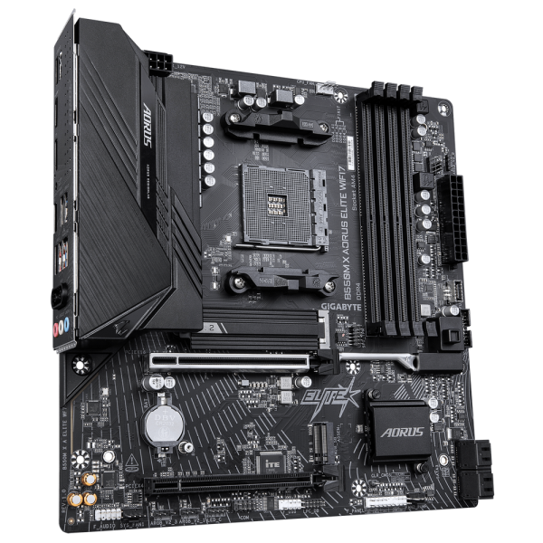 Материнская плата Gigabyte B550M X AORUS ELITE WIFI7 B550, AM4, 4*DDR4, 2*PCIEx16, 2*M.2, 1*TypeC, 4*USB3.2Gen1, 4*USB2.0, 4*SATA3.0, 2.5G, DP, HDMI, ATX, RTL
