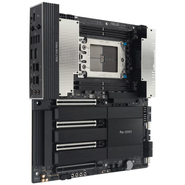 Материнская плата ASUS PRO WS TRX50-SAGE WIFI A TRX50, sTR5, 4xDDR5, 5xPCIEx16, 3xM.2, 1xTypeC, 6*USB3.2Gen2, 2*USB3.2Gen2, 4*USB2.0, 4*SATA3.0, 10G, 2.5G, 1xTypeC(DP), HDMI, CEB