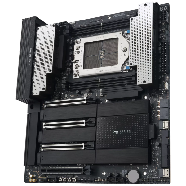 Материнская плата ASUS PRO WS TRX50-SAGE WIFI A TRX50, sTR5, 4xDDR5, 5xPCIEx16, 3xM.2, 1xTypeC, 6*USB3.2Gen2, 2*USB3.2Gen2, 4*USB2.0, 4*SATA3.0, 10G, 2.5G, 1xTypeC(DP), HDMI, CEB