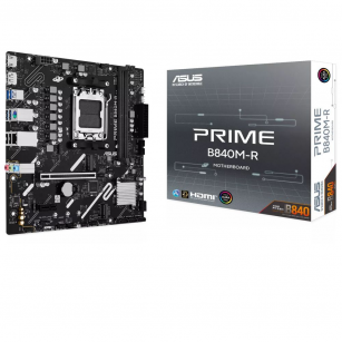 Материнская плата ASUS PRIME B840M-R B840, AM5, 2*DDR5, 1*PCIEx16, 1*PCIEx1, 2*M.2, 1xTypeC, 6*USB3.2Gen1, 4*USB2.0, 4*SATA3.0, 1G, DP, HDMI, M-ATX, RTL