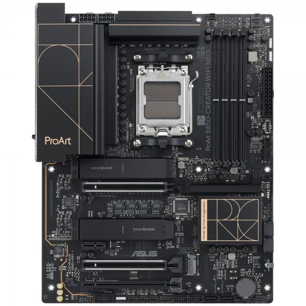 Материнская плата ASUS PROART B850-CREATOR WIFI NEO B850, AM5, 4*DDR5, 3*PCIEx16, 1*PCIEx1, 3*M.2, 2xTypeC, 3*USB3.2Gen2, 4*USB3.2Gen1, 8*USB2.0, 4*SATA3.0, 5G, Type-C(DP), DP, HDMI, ATX, RTL