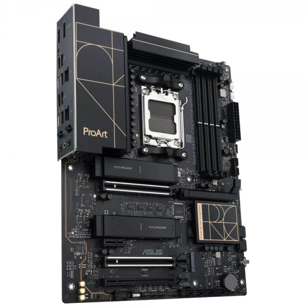 Материнская плата ASUS PROART B850-CREATOR WIFI NEO B850, AM5, 4*DDR5, 3*PCIEx16, 1*PCIEx1, 3*M.2, 2xTypeC, 3*USB3.2Gen2, 4*USB3.2Gen1, 8*USB2.0, 4*SATA3.0, 5G, Type-C(DP), DP, HDMI, ATX, RTL
