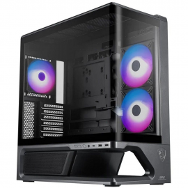Корпус для ПК MSI MPG VIXTA 300R PZ ATX, 2xUSB 3.2 Gen 1,1xUSB 3.2 Gen2x2 Type-C, 2x140mm ARGB Reverse Blade Fan, 1x120mm ARGB Fan, ARGB+PWM Control Board, TG