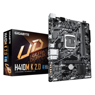 Материнская плата Gigabyte Bad Pack H410M K 2.0 1.0 H410, LGA1200, 2xDDR4, 1*PCI-Ex16, 1*PCI-Ex1, 1*M.2, 4*USB3.2Gen1, 6*USB2.0, 2*SATA3.0, 1G, HDMI, MATX, RTL