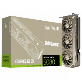 Видеокарта Zotac RTX 5080 SOLID CORE OC 20th ANNI Ed 16GB GDDR7 256bit 3xDP HDMI 3FAN PREMIUM PACK