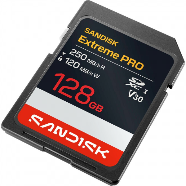 Карта памяти SanDisk Extreme Pro SD UHS-I 128GB SD 250MB/s(R) / 120MB/s(W) (SDSDXXJ-128G-GSCIN)