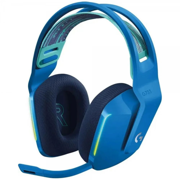 Гарнитура игровая Logitech G733 Lightspeed,шумоподавление, синий (981-000945)