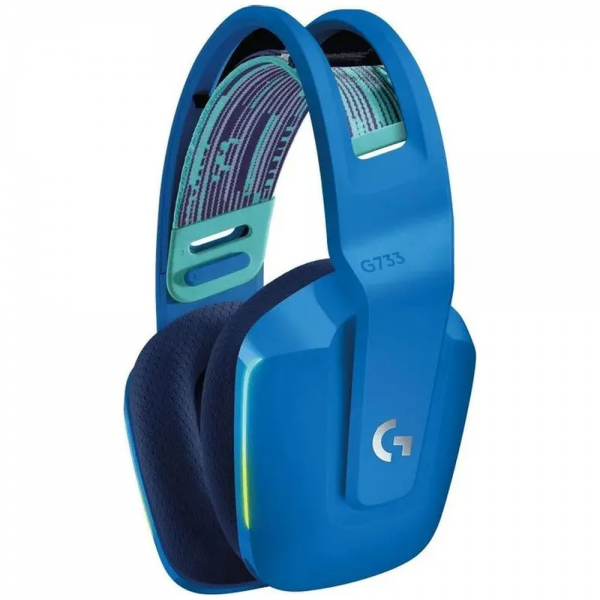 Гарнитура игровая Logitech G733 Lightspeed,шумоподавление, синий (981-000945)