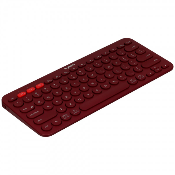 Клавиатура беспроводная Logitech K380 920-007655, Bluetooth, красный (920-007655)