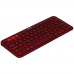 Клавиатура беспроводная Logitech K380 920-007655, Bluetooth, красный (920-007655)